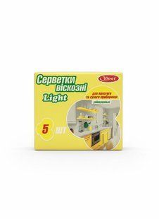 Vivat серветки кухонні віскоза5 штук 4820076800801 фото
